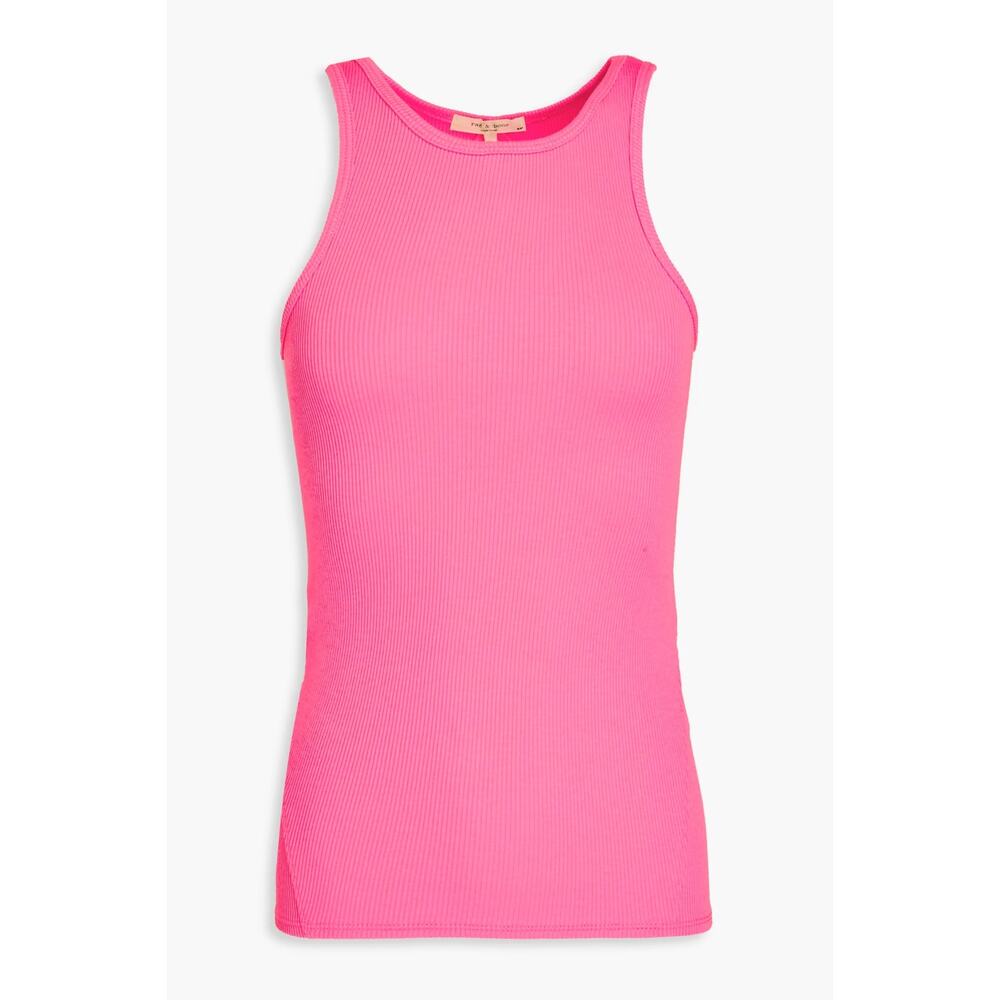 Rag & Bone Essential Rib Tank - Pink - Size S